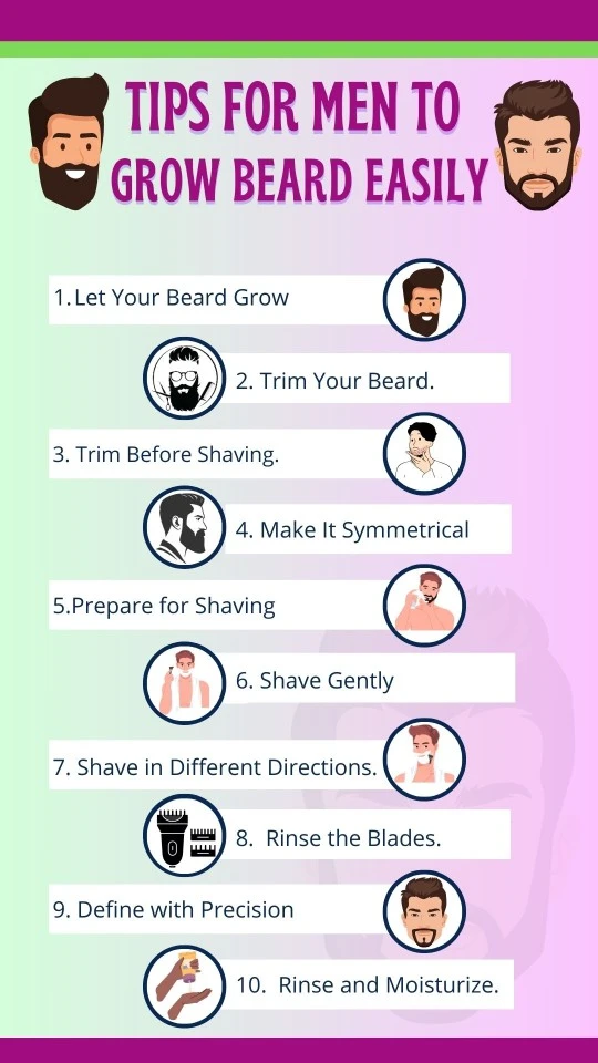 Tips for men to grow beard easily