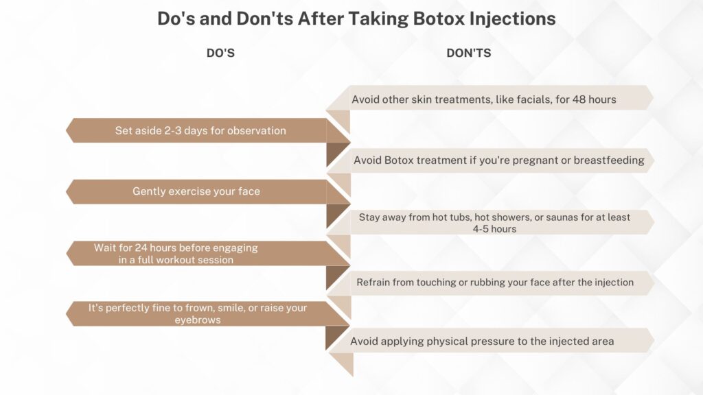 Do's and Don'ts After Taking Botox Injections